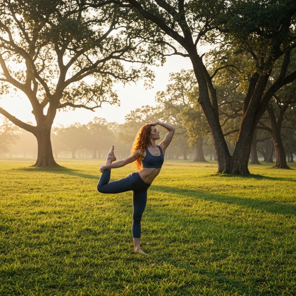 Person practicing yoga and mindfulness